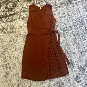 FOREVER 21 Wrap Dress with Pleat Detail